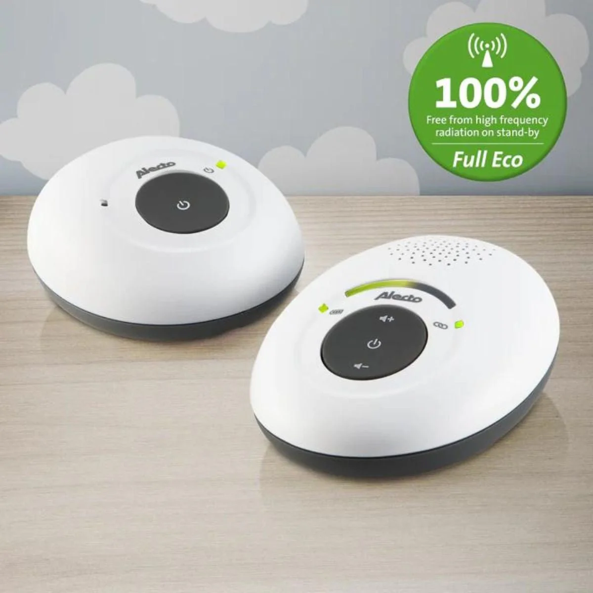 Alecto Babyfoon Dbx-115 Full Eco Dect Wit/Antraciet - Image 4