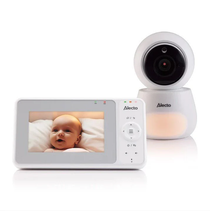 Alecto Babyfoon Dvm2043 Wit Met Camera, Groot 4.3 Inch Kleurenscherm En Nachtlampje