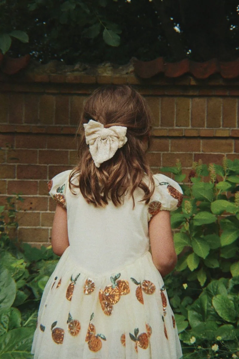 Aries Sequin Bow Haarclip White Smoke - Image 3