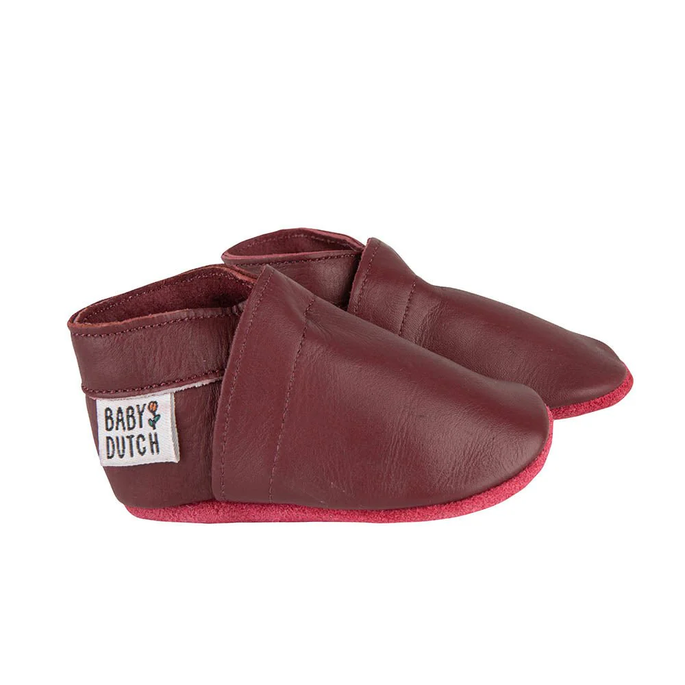 Baby Dutch Baby Schoentjes Effen Bordeaux Rood - Image 2