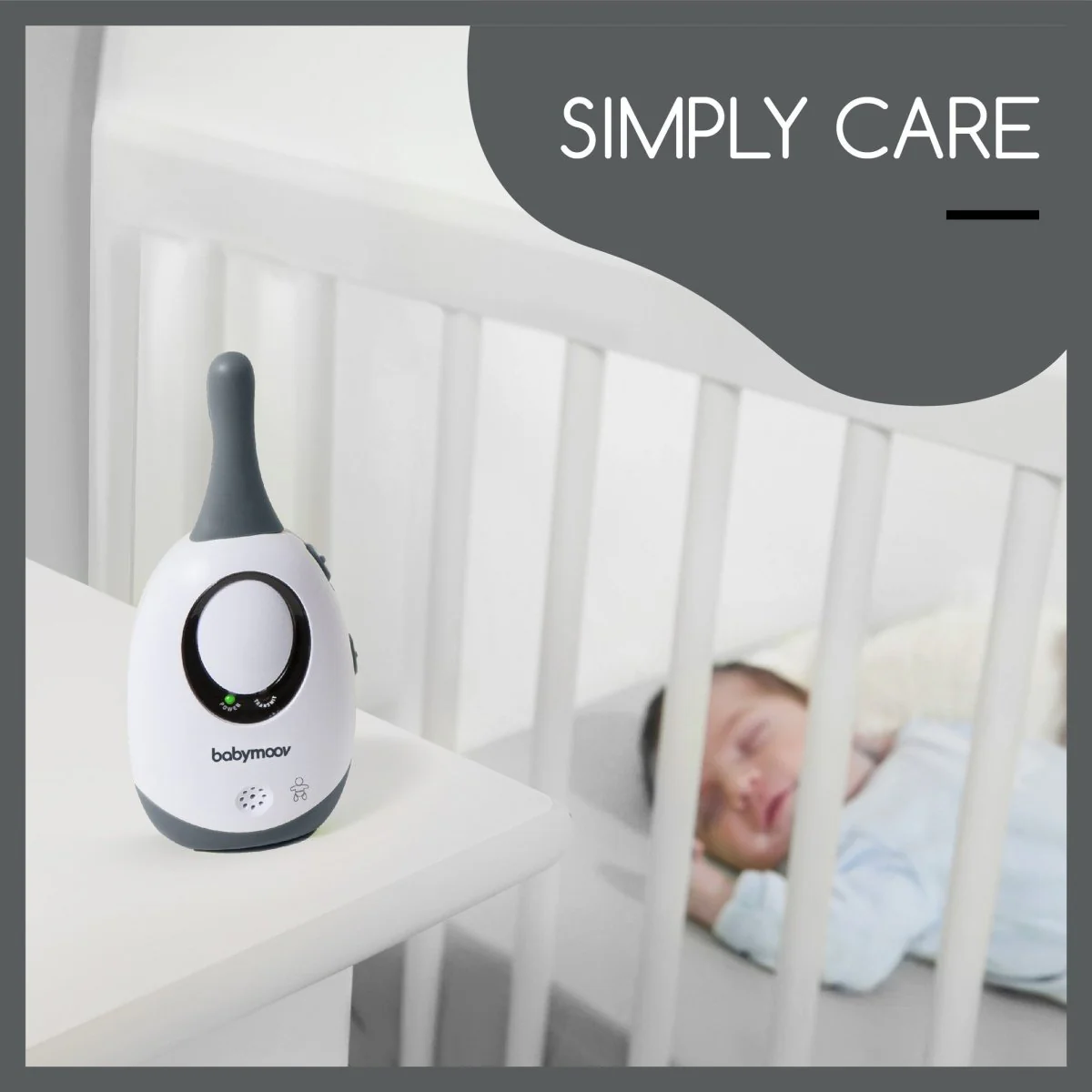 Babymoov Babyfoon Simply Care Color 300M Met Adapters - Image 3
