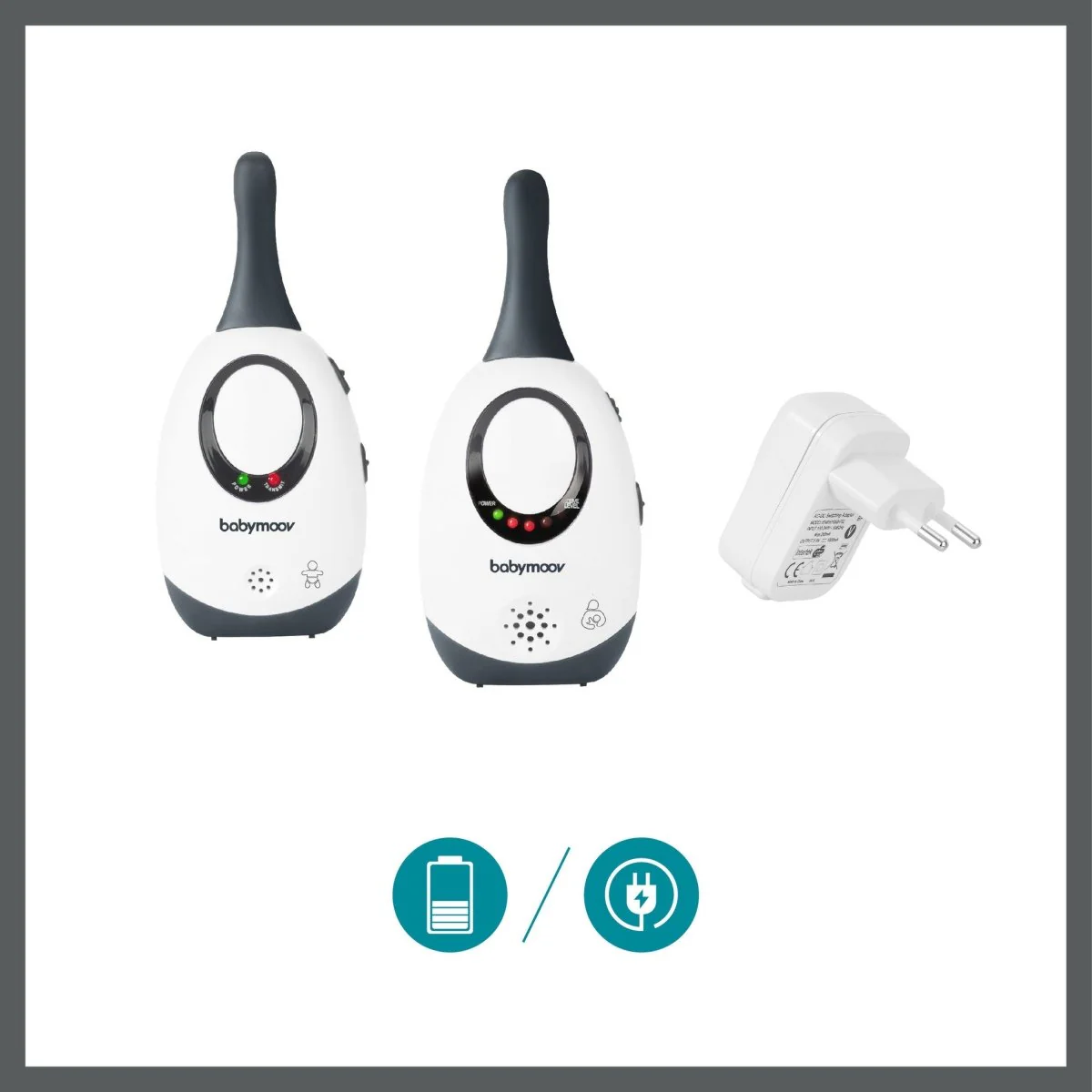 Babymoov Babyfoon Simply Care Color 300M Met Adapters - Image 6