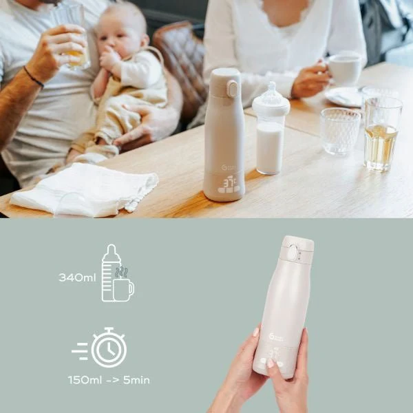 Babymoov Flessenwarmer Moov en Feed Green - Image 2