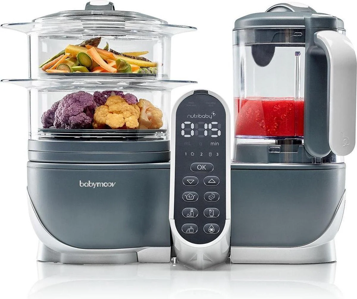 Babymoov Keukenmachine Nutribaby (+) Industrial Grey