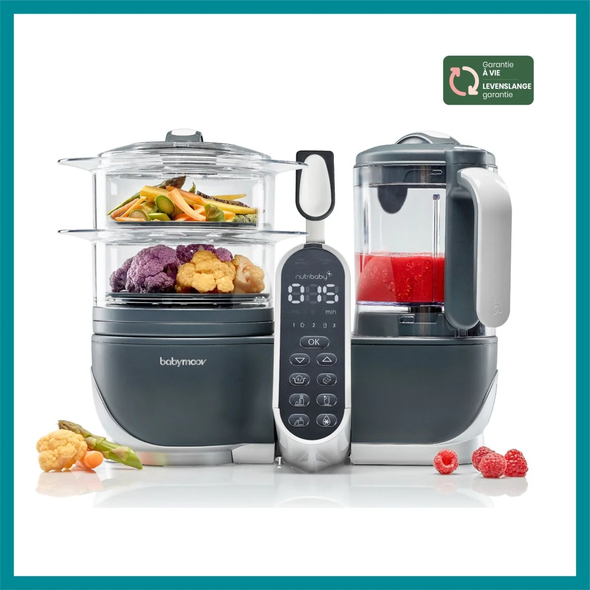 Babymoov Keukenmachine Nutribaby (+) Industrial Grey - Image 2