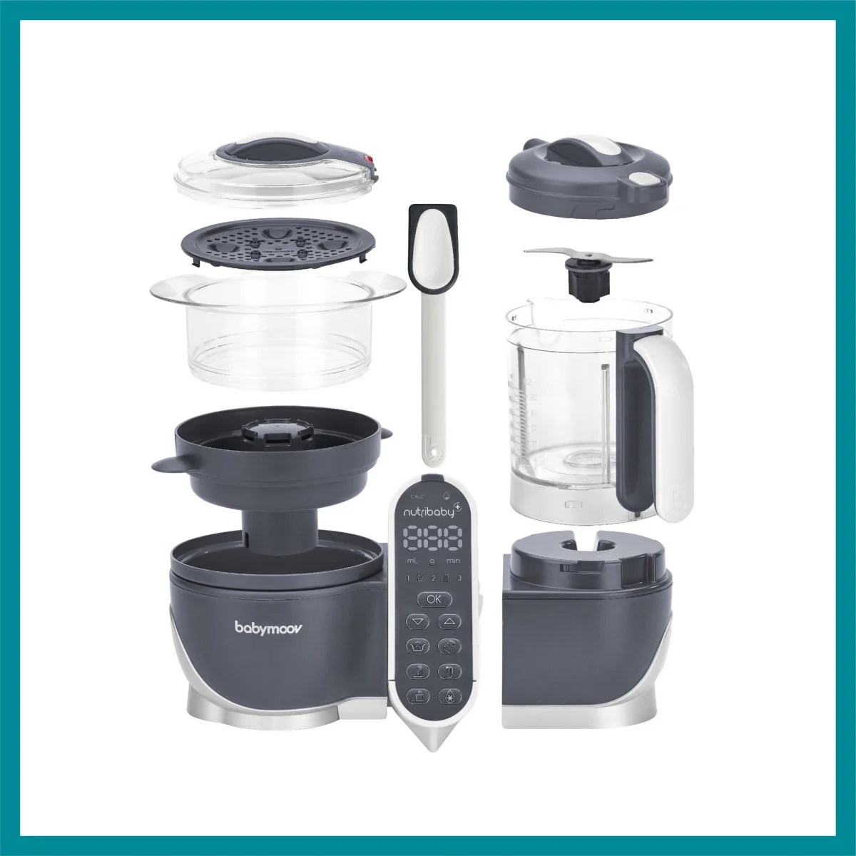 Babymoov Keukenmachine Nutribaby (+) Industrial Grey - Image 9