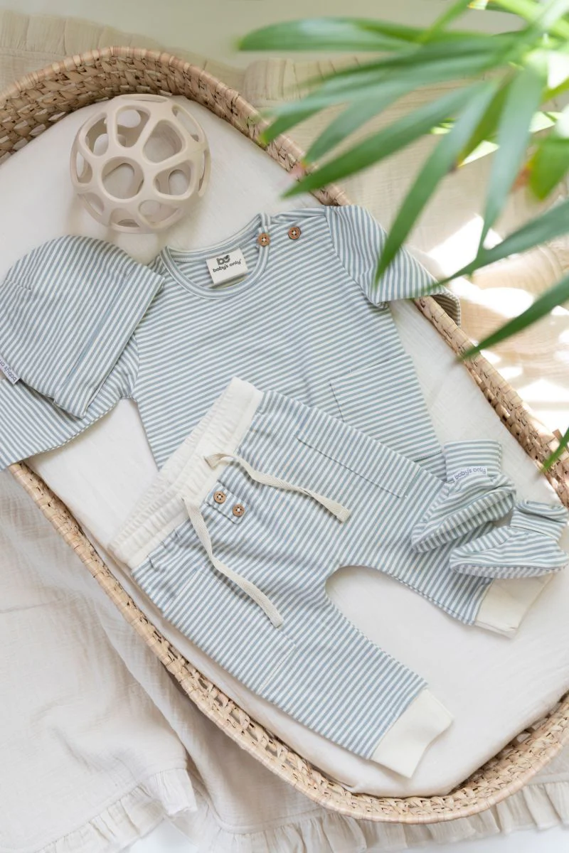Baby's Only Baby Trui Stripe Nordic Blue - Image 3