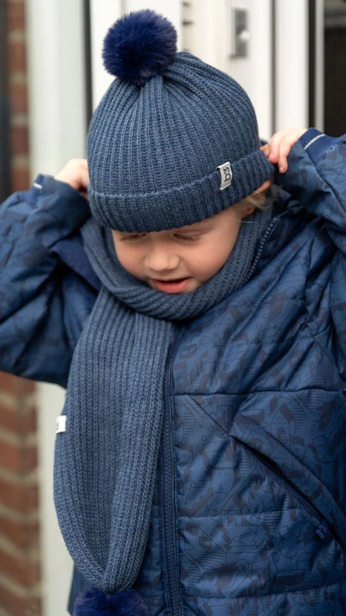 Baby's Only Babysjaal met Pompon Cool Jeans One Size - Image 2