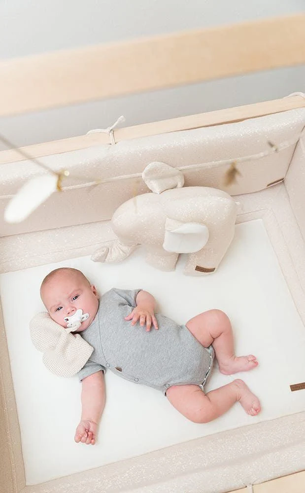 Baby's Only Boxkleed Sparkle Melee Zilvergrijs 80x100cm - Image 5