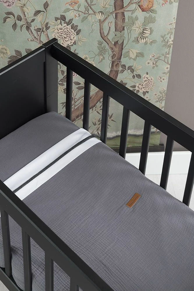 Baby's Only Dekbedovertrek Breeze Antraciet 100x135cm - Image 3
