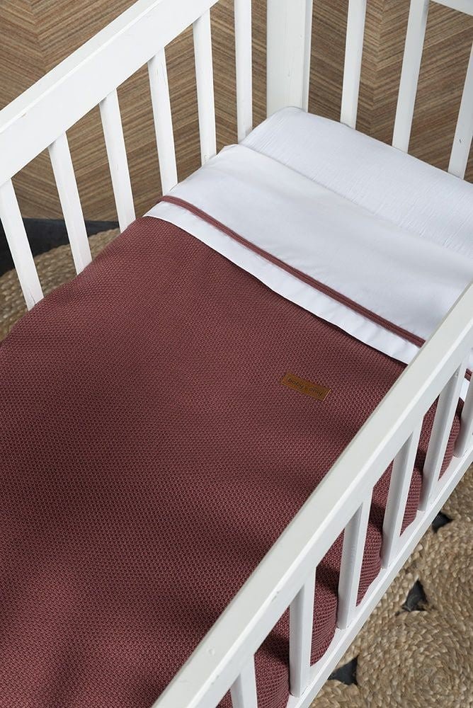 Baby's Only Dekbedovertrek Classic Stone Red 80x80cm - Image 2