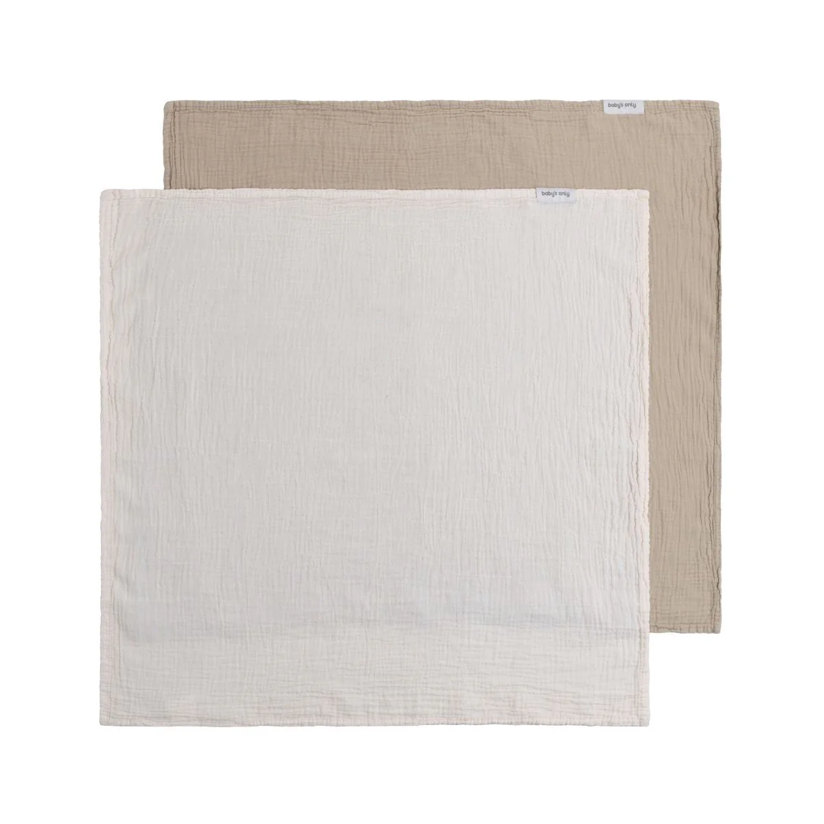 Baby's Only Hydrofiele Doek Tender Beige/Linen 65X65Cm 2-Pack