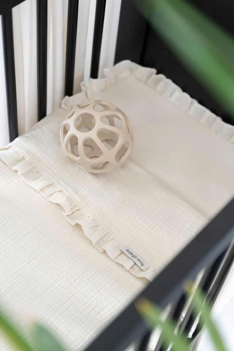 Baby's Only Ledikantlaken Calm Warm Linen Met Ruffel 120X150 Cm - Image 2
