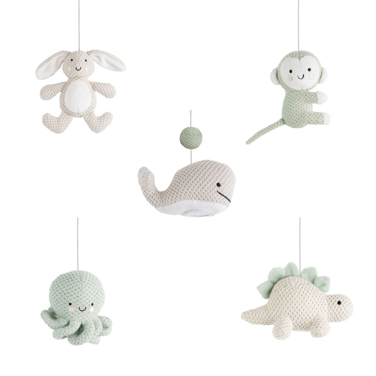 Baby's Only Muziekmobiel Animals Laurel Green/Warm Linen - Image 2
