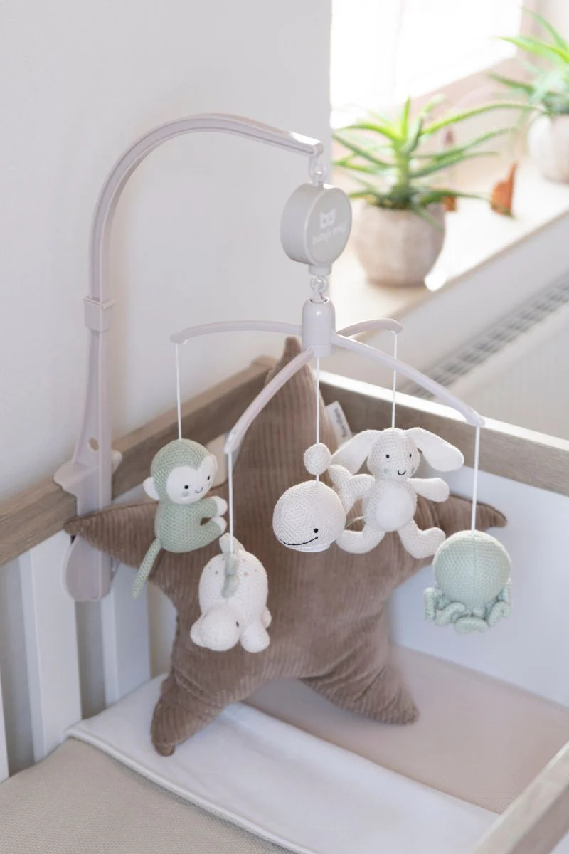 Baby's Only Muziekmobiel Animals Laurel Green/Warm Linen - Image 3