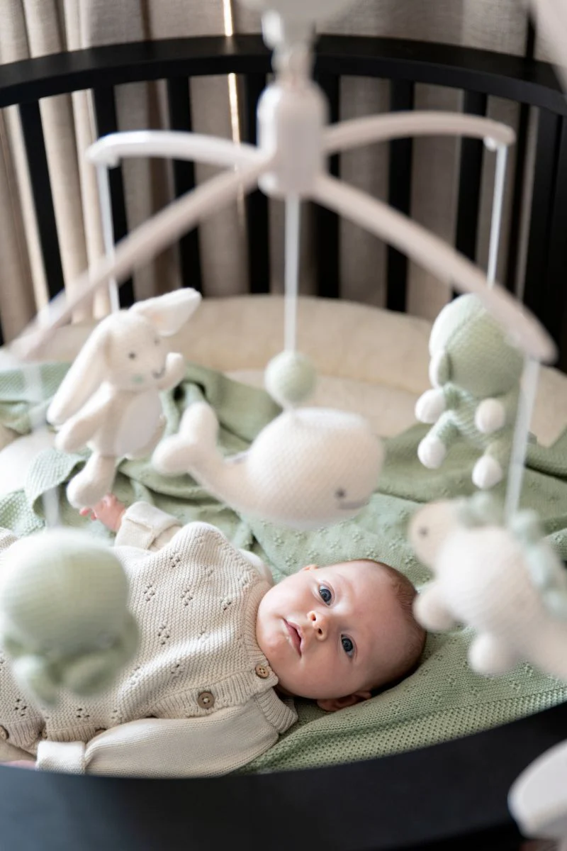 Baby's Only Muziekmobiel Animals Laurel Green/Warm Linen - Image 5