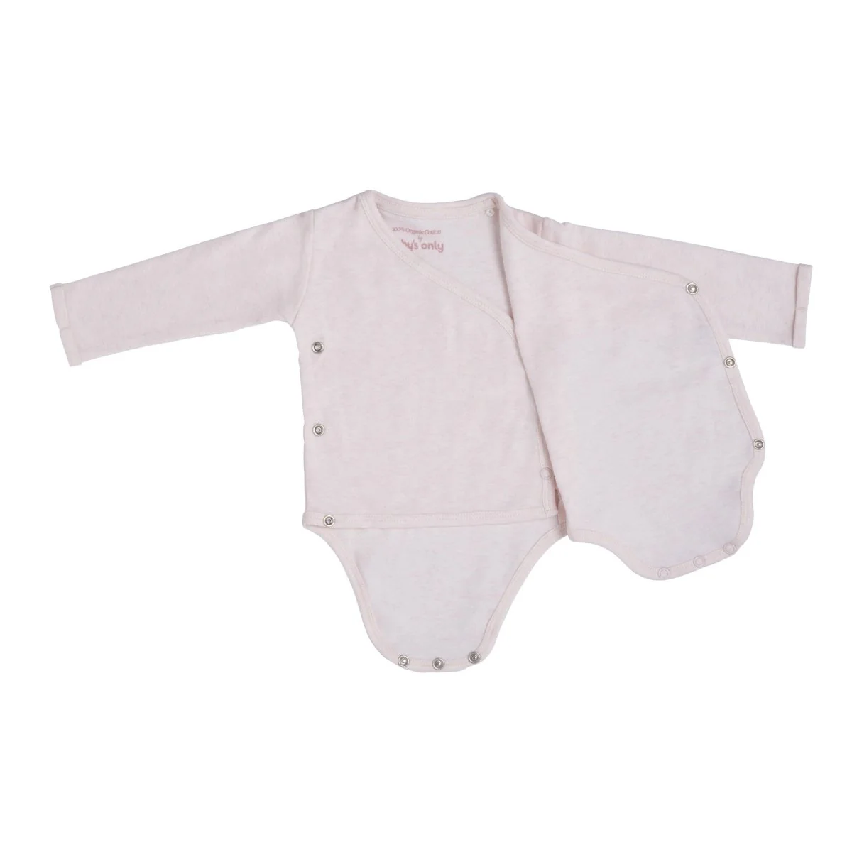Baby's Only Romper Lange Mouw Melange Classic Roze - Image 2