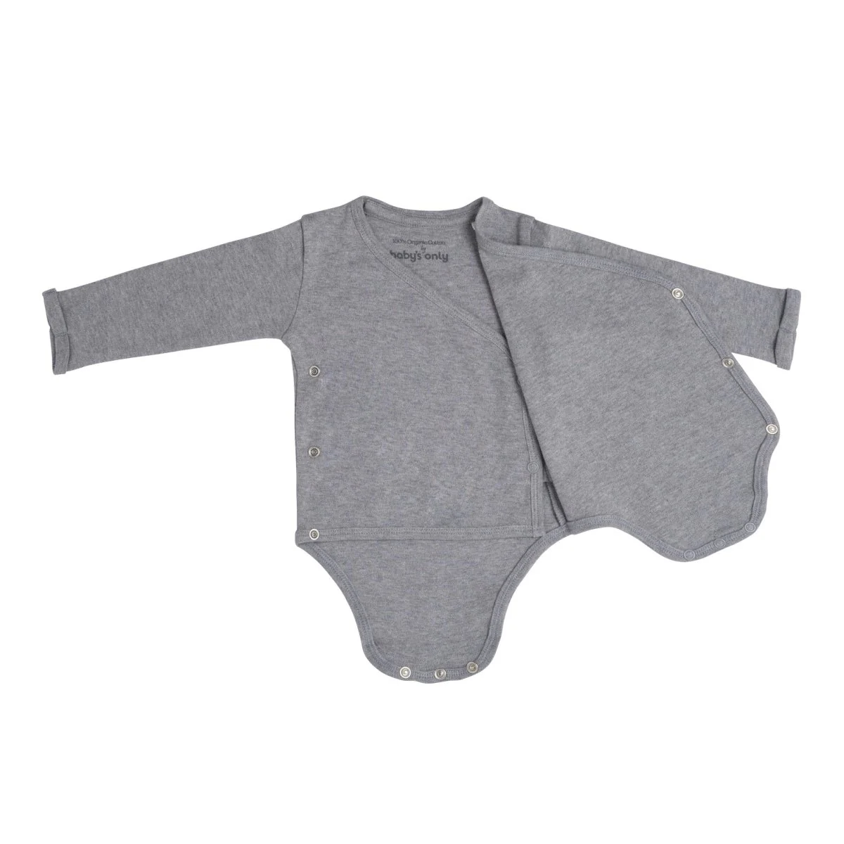 Baby's Only Romper Lange Mouw Melange Grijs - Image 2