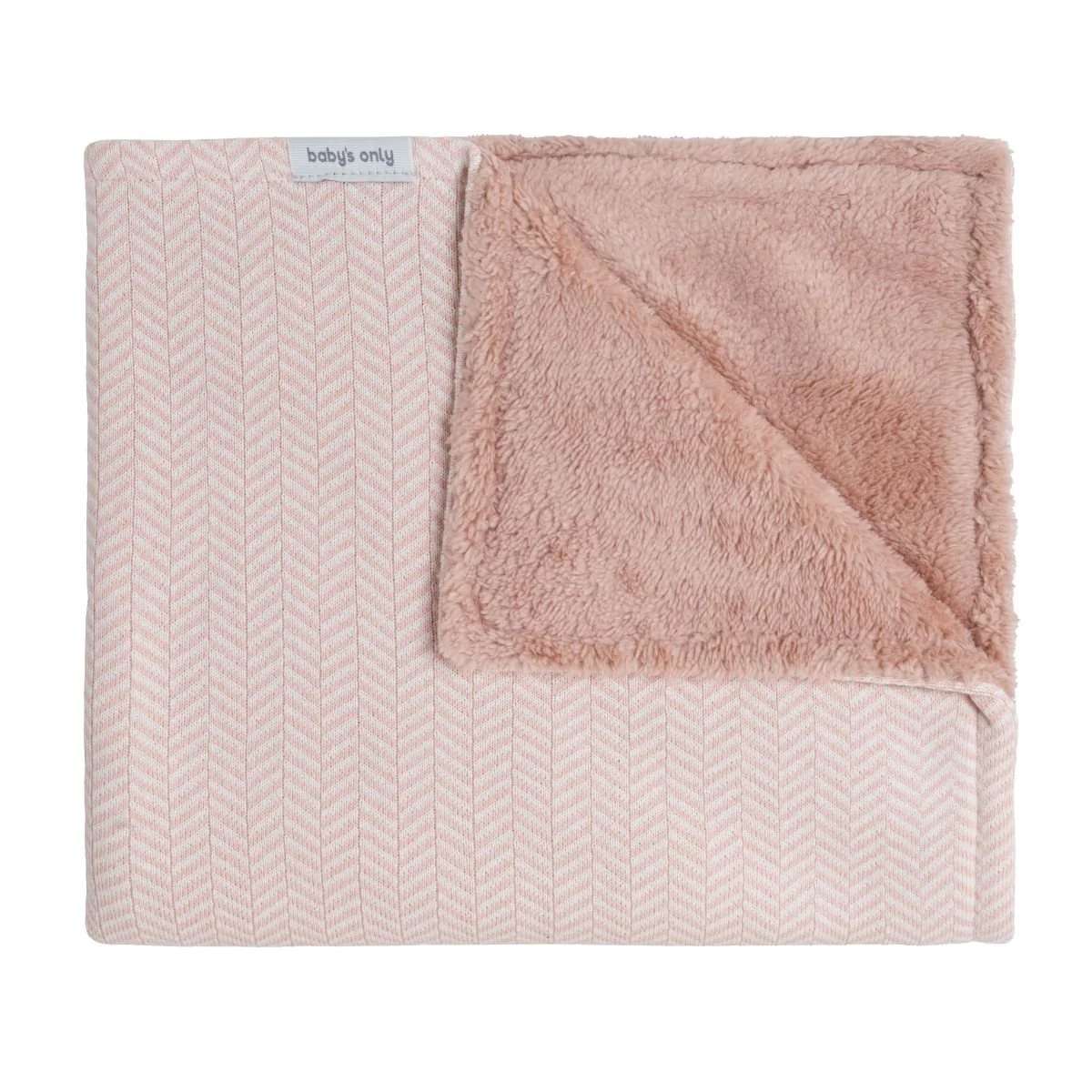 Baby's Only Wiegdeken 70X95Cm Teddy Dawn Blush/ Ecru