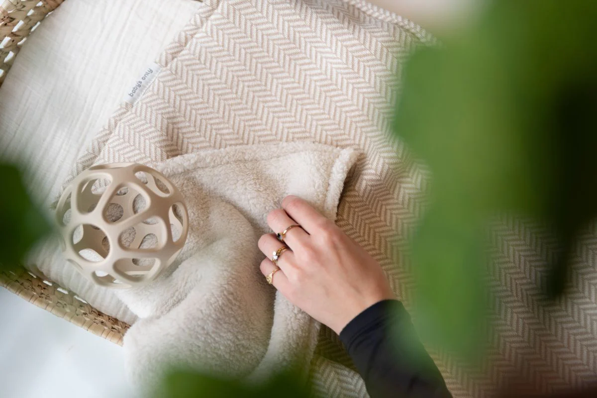 Baby's Only Wiegdeken 70X95Cm Teddy Dawn Blush/ Ecru - Image 5