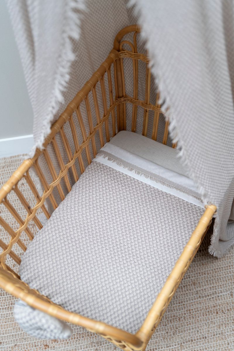 Baby's Only Wiegdeken 70X95Cm Teddy Happiness Urban Taupe/Ecru - Image 3