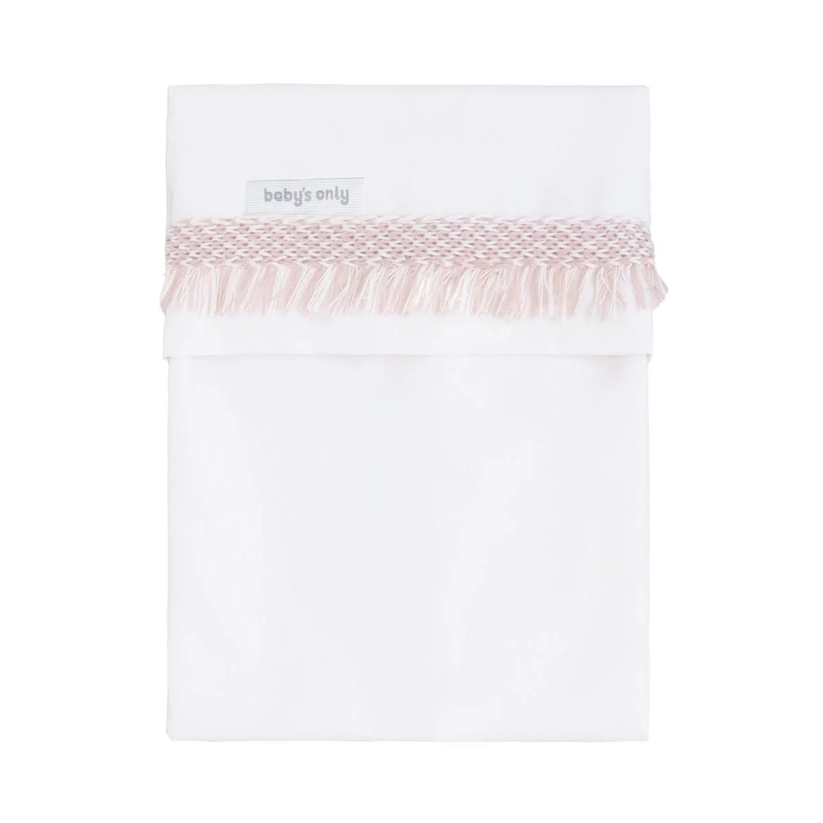 Baby's Only Wieglaken Gebreide Bies Happiness Oud Roze/Ecru 80X100 Cm