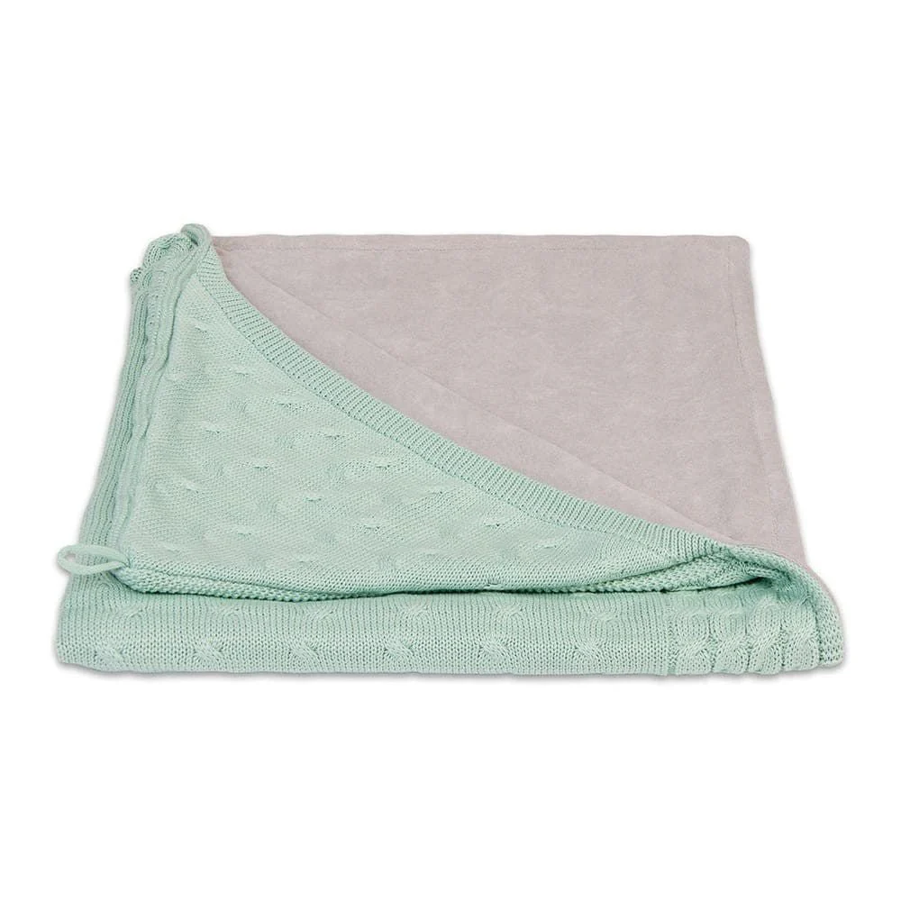 Baby's Only Wikkeldeken Baby Chenille Cable Mint - Image 3