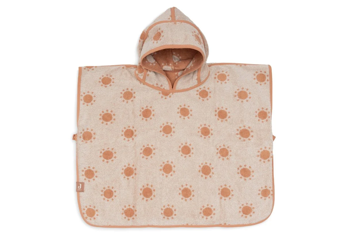 Badponcho Badstof - Jacquard Light Terra