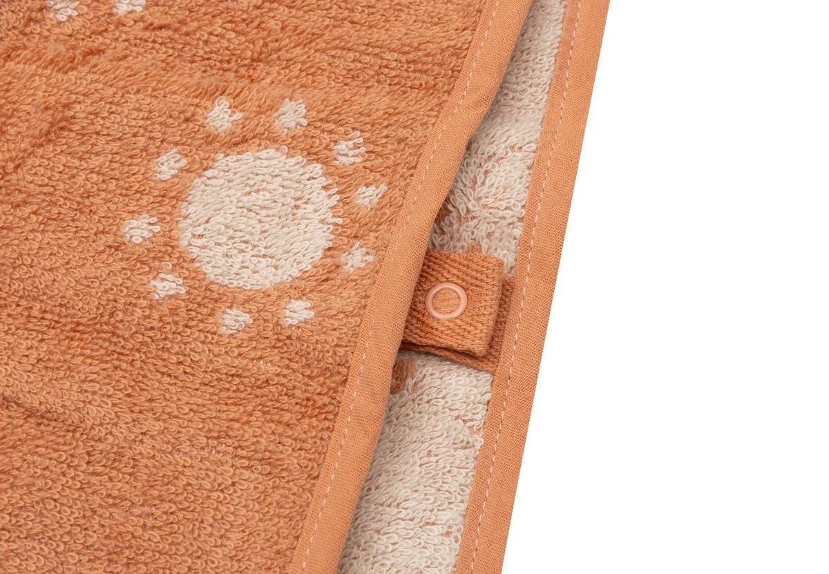 Badponcho Badstof - Jacquard Light Terra - Image 6