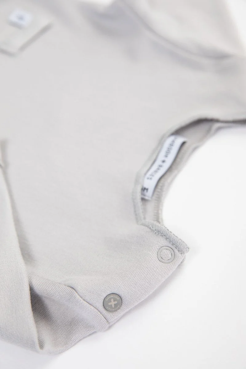 Bamboom Baby Shirt Lange Mouw Grijs/Ivoor - Image 3