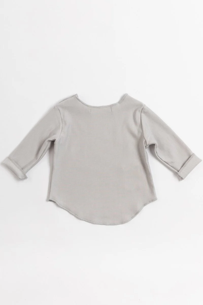 Bamboom Baby Shirt Lange Mouw Grijs/Ivoor - Image 5