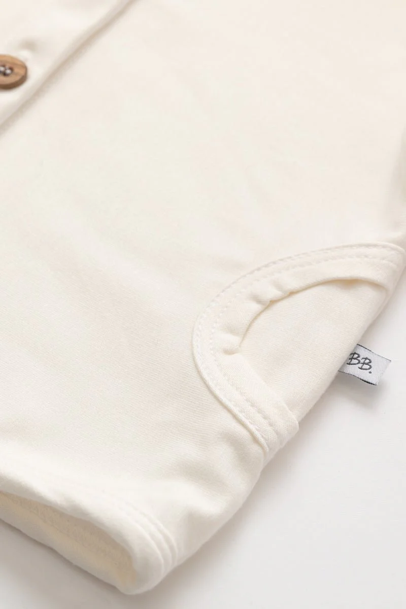 Bamboom Baby Vestje Met Capuchon Creme - Image 4