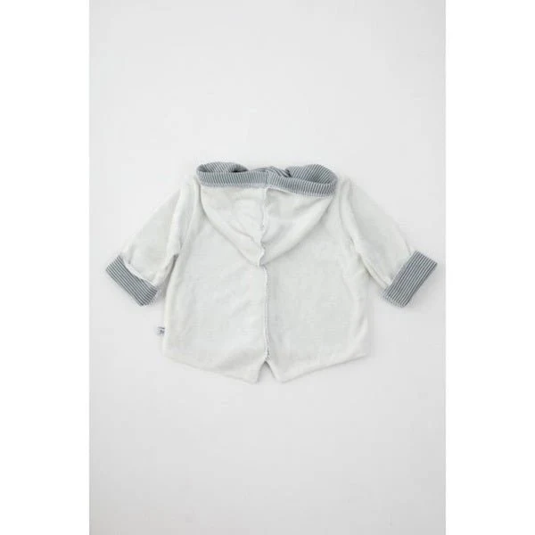 Bamboom Baby Vestje Met Capuchon Velvet Off White - Image 2