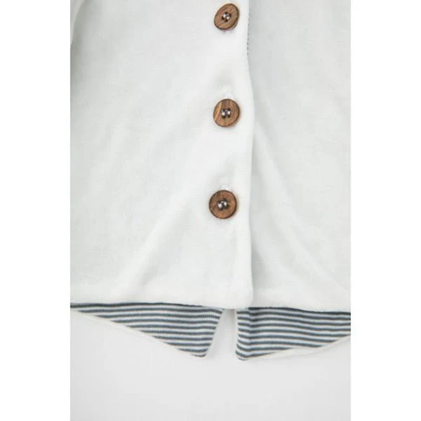 Bamboom Baby Vestje Met Capuchon Velvet Off White - Image 3