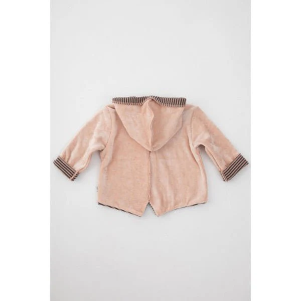 Bamboom Baby Vestje Met Capuchon Velvet Roze - Image 2