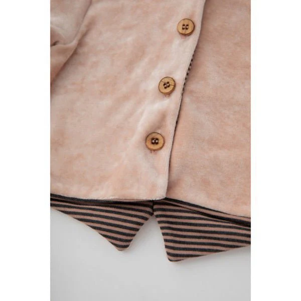 Bamboom Baby Vestje Met Capuchon Velvet Roze - Image 3