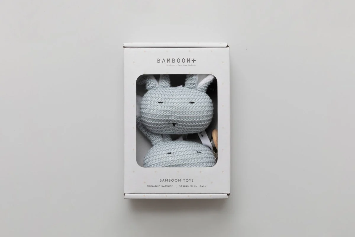 Bamboom Knuffel Met Clip Licht Blauw - Image 5