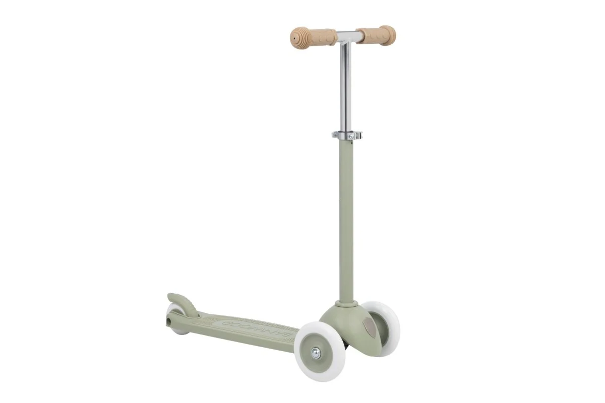 Banwood Kinderstep Eco Olive met Mandje - Image 2