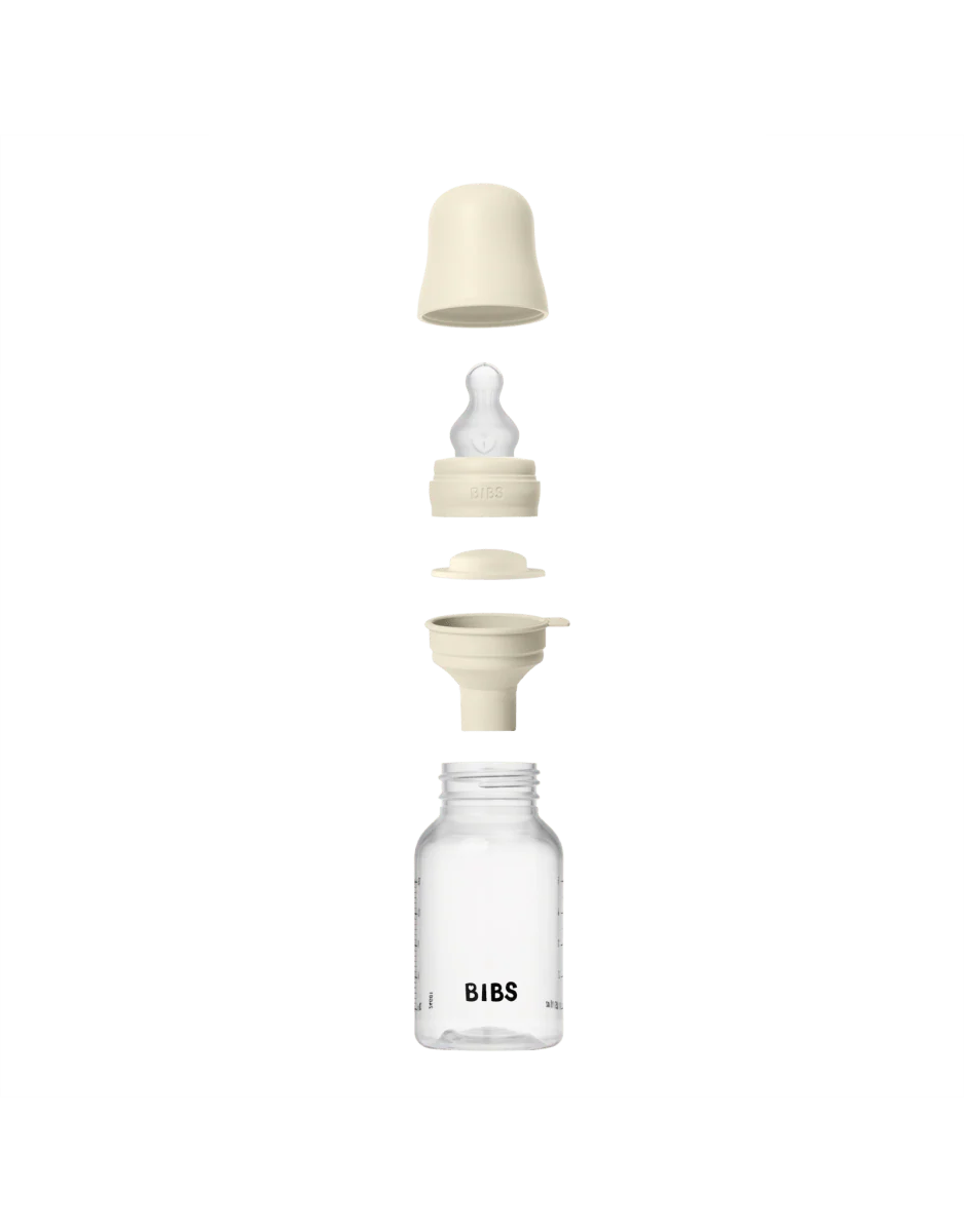 BIBS Flessenset Silicone 150 Ml En 270Ml Ivory 5 Delig - Image 2