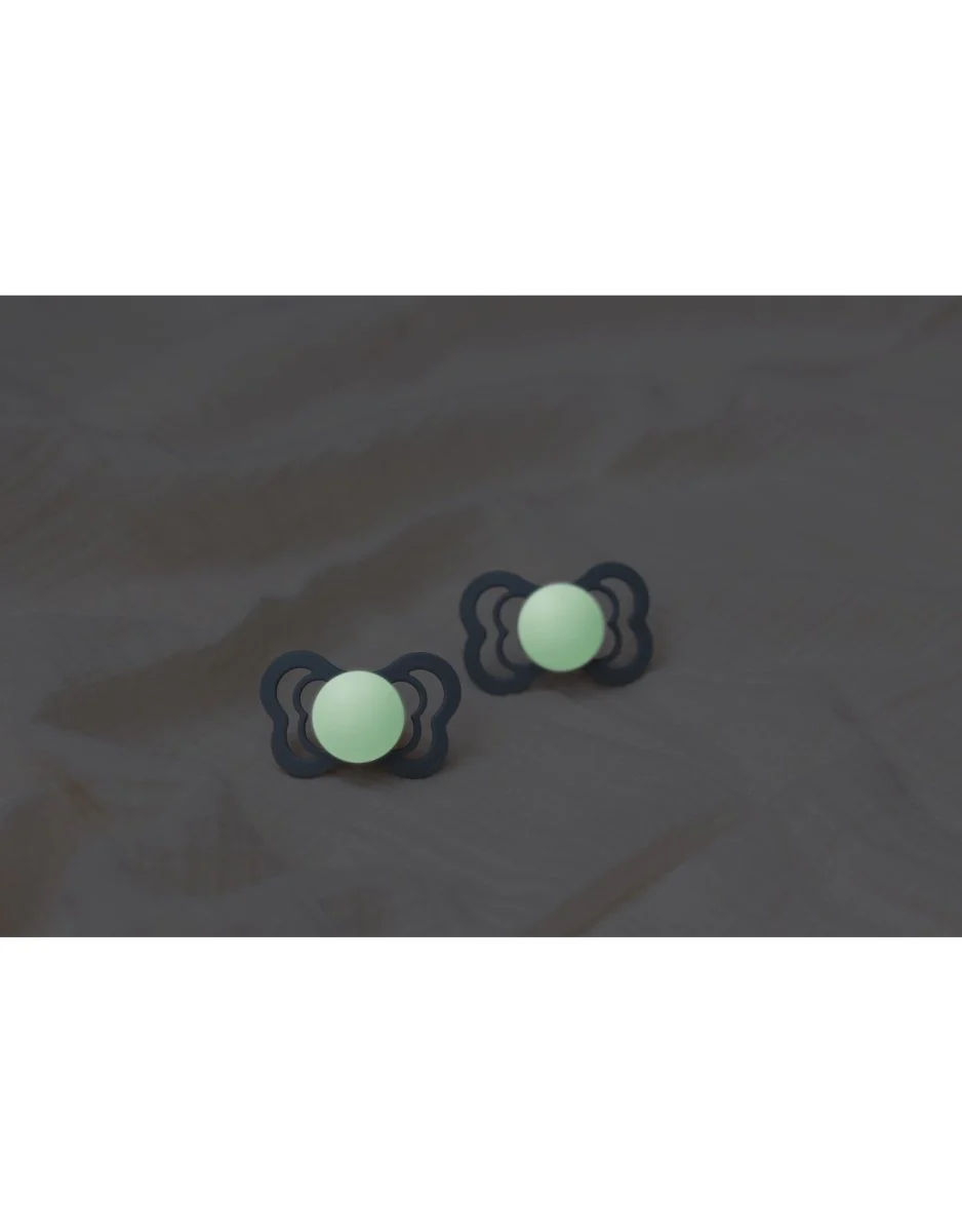 BIBS Speen Maat 1 Blush Night Supreme Silicone - Image 3
