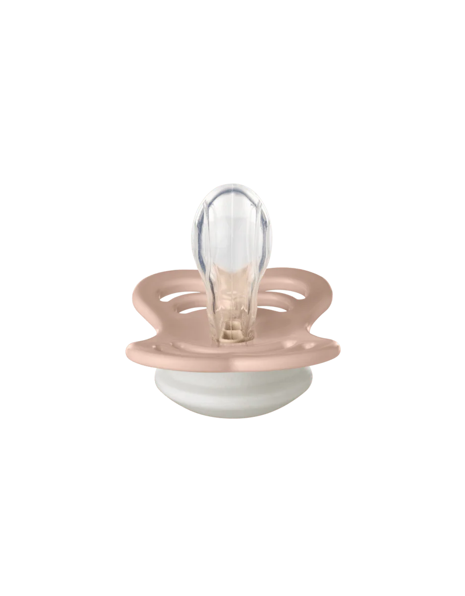 BIBS Speen Maat 1 Blush Night/Vanilla Night Supreme Silicone 2st - Image 3