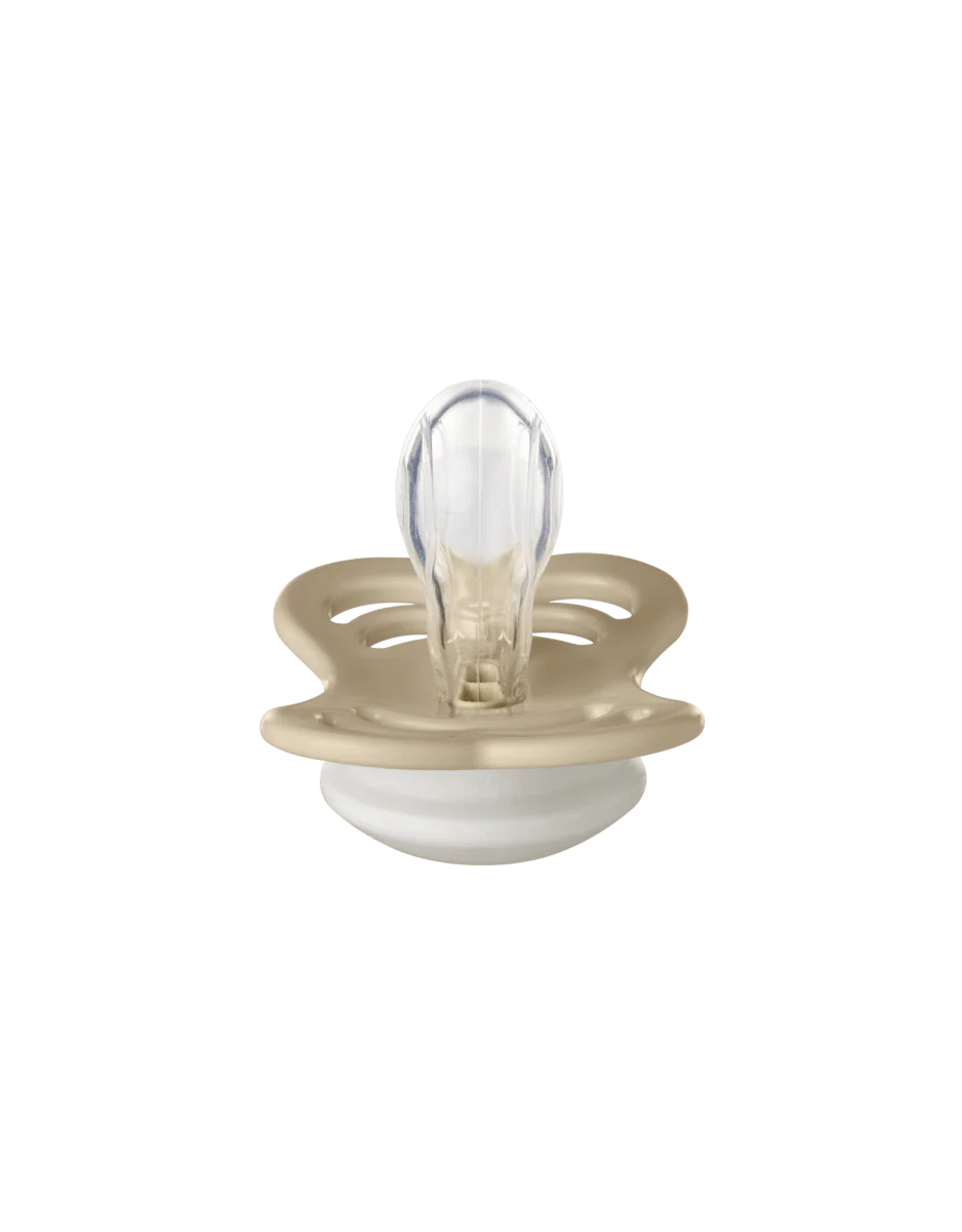 BIBS Speen Maat 1 Blush Night/Vanilla Night Supreme Silicone 2st - Image 5