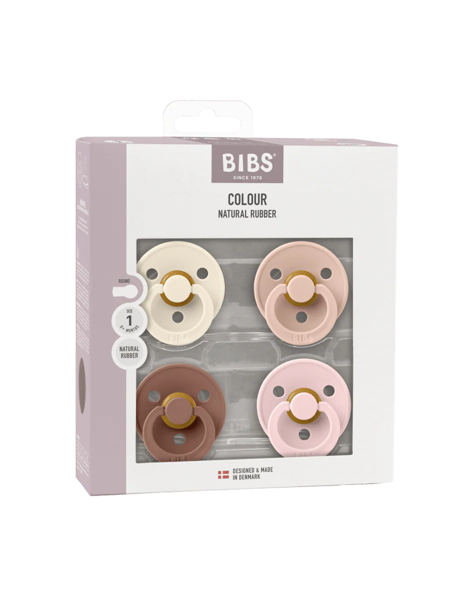 BIBS Speen Maat 1 Colour Ivory/Blush/Woodchuck/Blossom 4St - Image 2