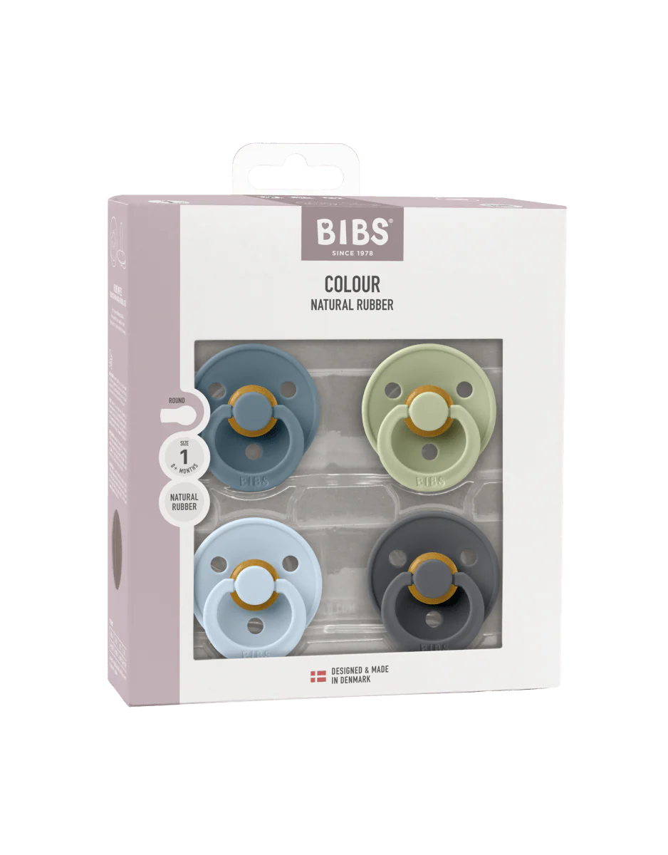 BIBS Speen Maat 1 Colour Petrol/Sage/Baby Blue/Iron 4St - Image 2