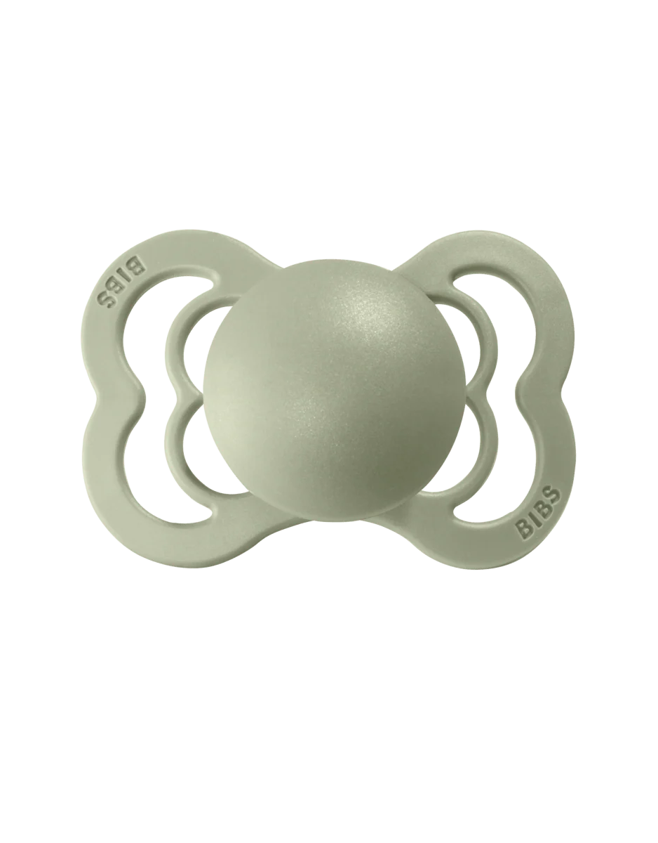 BIBS Speen Maat 1 Ivory/Sage Supreme Silicone 2st - Image 4