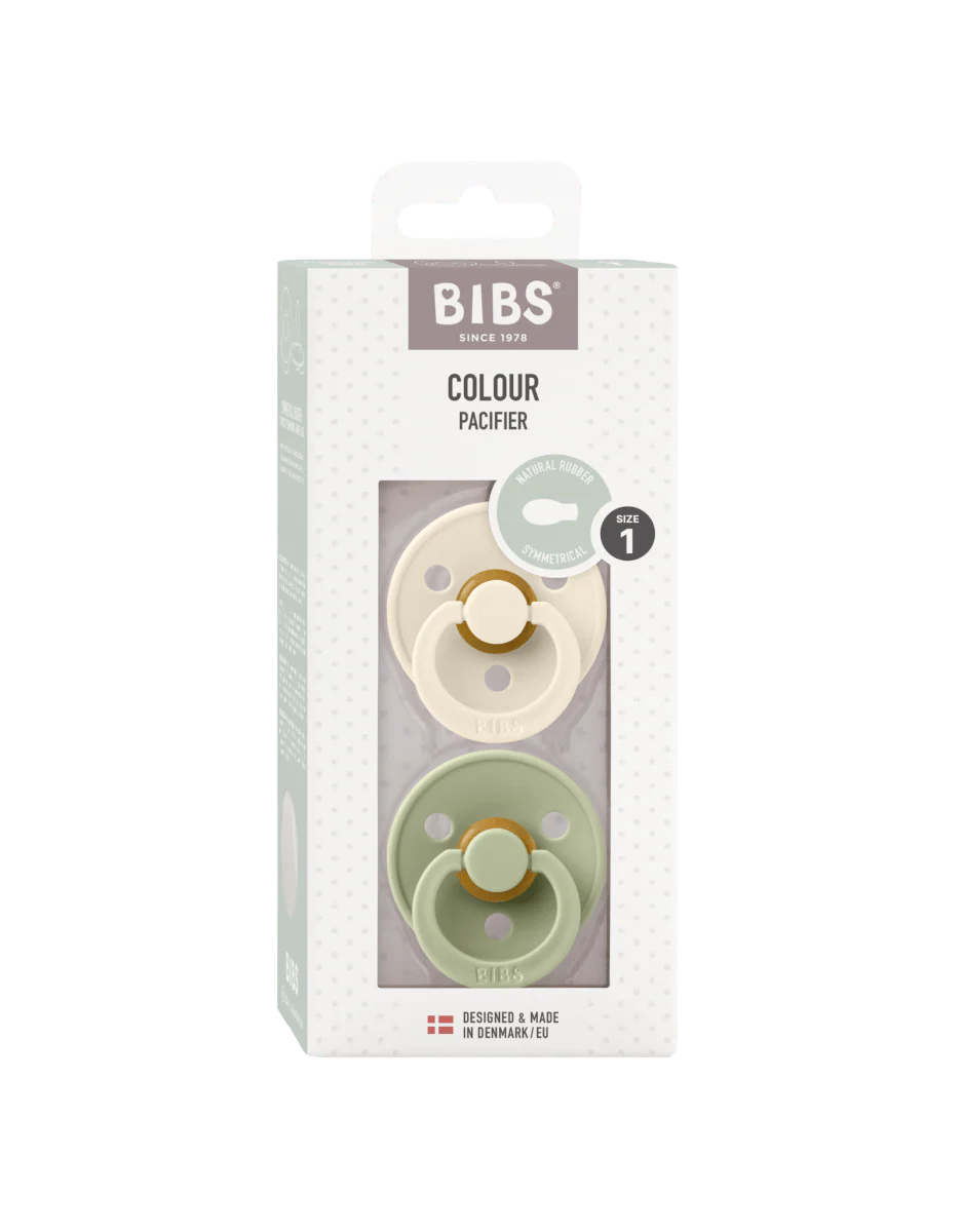 BIBS Speen Maat 1 Latex Symmetric Ivory/Sage 2st - Image 2