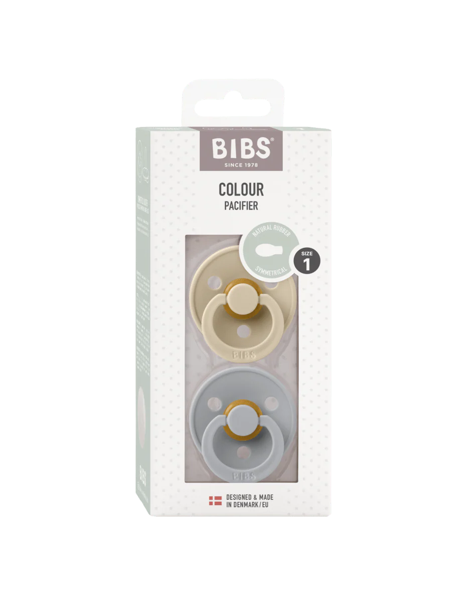 BIBS Speen Maat 1 Latex Symmetric Vanilla/Cloud 2st - Image 2