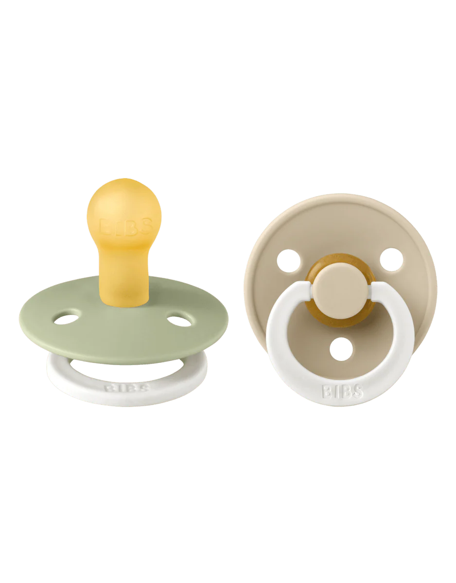 BIBS Speen Maat 1 Sage Glow/ Vanilla Glow 2St