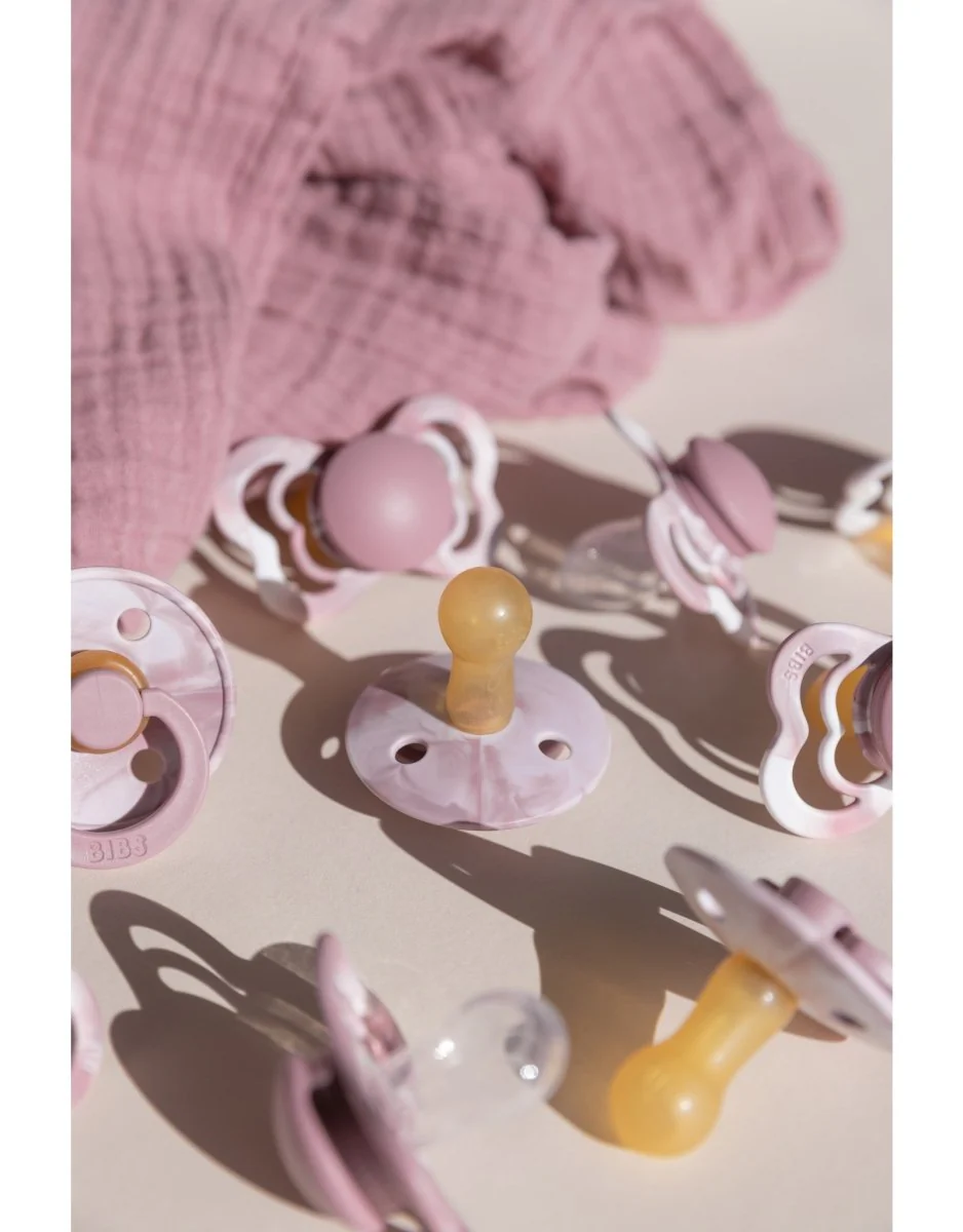 BIBS Speen Maat 1 Silicone Supreme Heather White - Image 4