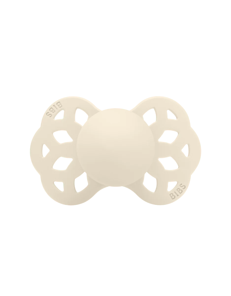 BIBS Speen Maat 1 Silicone Symmetrical Ivory/Sage 2st - Image 3